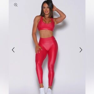 Bombshell sportswear red gloss legging